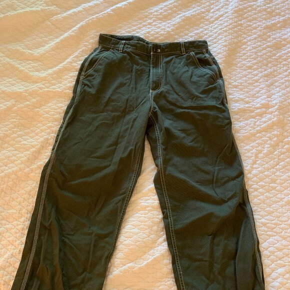 Olive Green Gap Carpenter Pants Size 6 - Picture 1 of 3